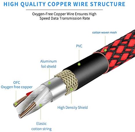 Китара кабел tisino 6 метра, кабел с 1/4 инча Директен под Прав ъгъл Китара Кабел Инструментален Кабел за електрическа