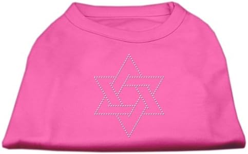 Риза без ръкави Mirage Пет Star of David с кристали Ярко Розов цвят XLarge - 16