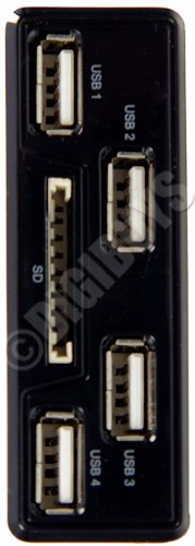 4 X Портов USB Хъб Адаптер за четене на SD-карти Слот за Sony PS3 Slim