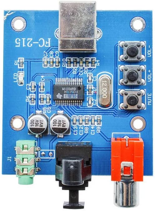 PCM2704 USB КПР на борда на декодер на звуковата карта на S/PDIF 3,5 мм Изход F/PC 2-канален Аналогов изход