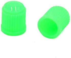 uxcell 50шт Зелени Пластмасови Капачки за Състав на Въздушния Вентил на Гумата, Джантата Джанти, Прахоустойчив