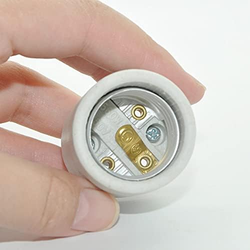 Изход E26, Керамични Стандартна Спирала Изход Medimun Предни лампи E26 E27, Определяне Винт за Халогенна лампа с нажежаема жичка E26 LED (8 бр)