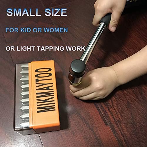 Малък гумен чук MIKMAYTOO, Двупосочен гумен чук за детски или женски използване на златари или за лесно нарязване