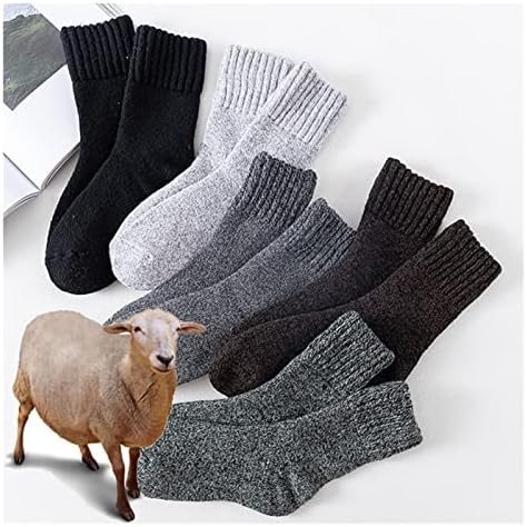 DOUBA Зимни Изолирана Вълнени Чорапи Мъжки Кърпа Запазване на Топлината Сдвоени Чорапи Памучни Чорапи-Напольники