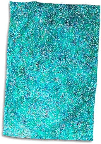 Кърпи за душата 3dRose Florene Contemporary - Aqua Ръси - (twl-23064-1)