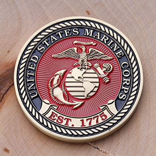 Монета на повикване Първия си наемат на Учебния батальон на Морската пехота на САЩ - 1st BN Parris Island - Военни монети за