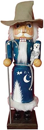 Лешникотрошачката- магьосникът от работилницата на дядо коледа, височина 14 см, Бяло / Синьо / Кафяво