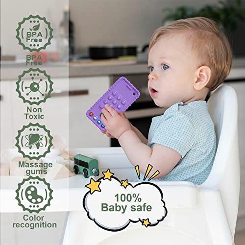 Играчки-Прорезыватель за мобилен телефон за бебе, Силиконови Играчки За никнене на млечни зъби, Играчки за никнене