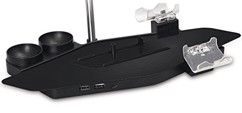 E-МОДИФИКАЦИИ GAMING IV-P4S011 PS4 PRO / Тънка зарядно устройство 5 в 1 - PS Move и контролер PS4 + подвесная виртуална камера и слушалки + Място за игралната конзола