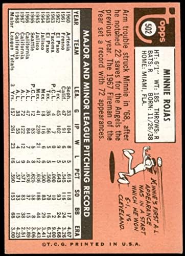 1969 Topps 502 Мини Рохас Ангелите Лос Анджелис (Бейзболна картичка) VG Angels