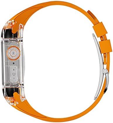 AZANU 49 ММ Комплект Модификация за Носене Каишка за Apple Watch 49 мм Силикон Каишка Прозрачен Калъф за Спортен