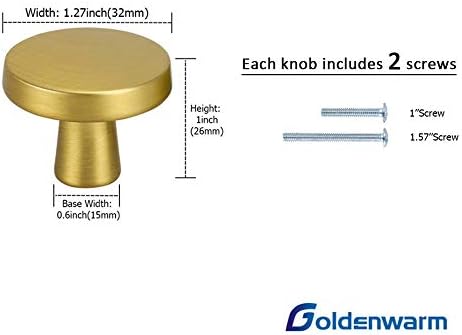 goldenwarm Дръжки за шкафа от матирана Обков, Дръжки за Шкафа от Чисто злато - LS5310YW, Модерни Дръжки За чекмеджета,