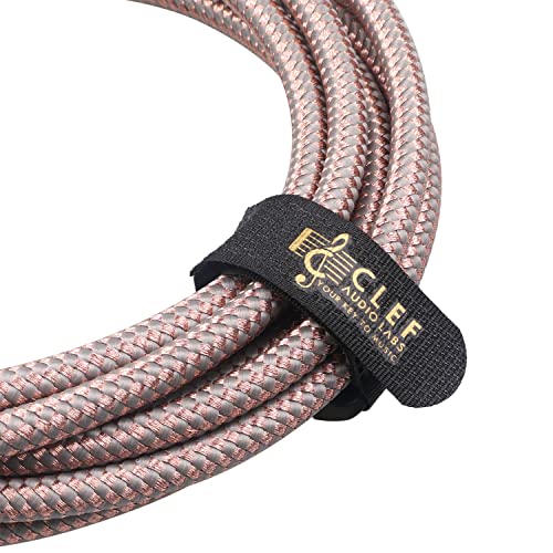 Кабел Clef Audio Labs XLR, 3 Метра, Балансиран кабел 22AWG, от мъжа към жената, 3-контактни конектори с позлатени с