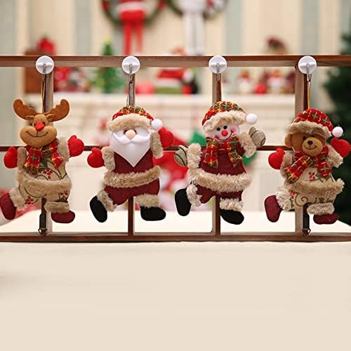 Украса На Коледната Елха Коледна Украса 0 Украса На Коледната Елха Танцуващ Дядо Коледа, Снежен Човек Кукла Играчка Висящи Висулки