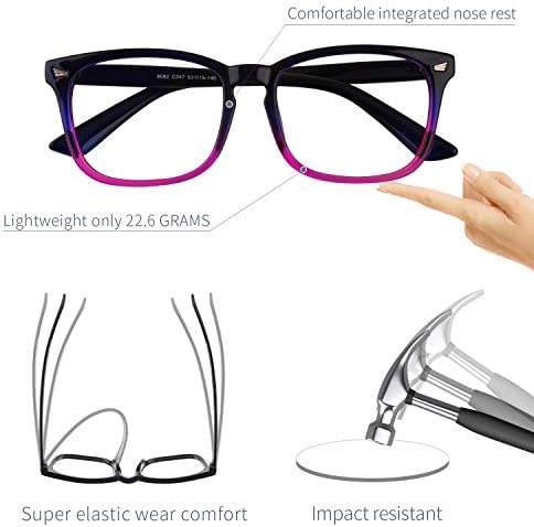 Очила Essentials Унисекс с синьото и защита от UV400, без рецепта