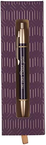 Християнски Художествени Подаръци Стилен Сгъваем Химикалка писалка Среден размер с лазерно гравирани Писанията в кутия