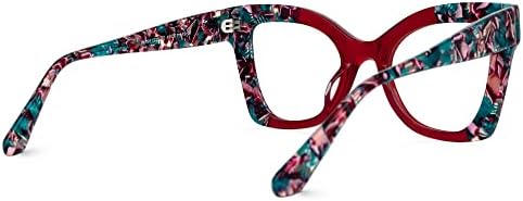 Zeelool Стилни Рамки за жени очила Котешко око с безрецептурными прозрачни лещи Rouco ZWA981220