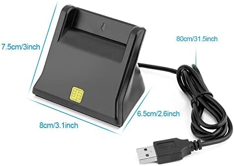 USB 2.0 Четец за смарт карти Memory Cloner Жак Адаптер за PC Компютър, за да Id Bank Electronic Citizen Sim