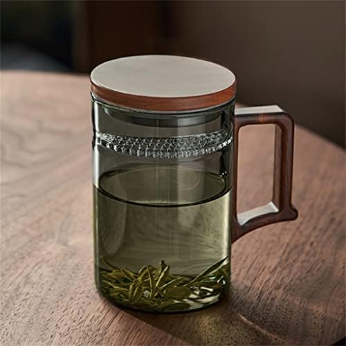 ZHUHW Crescent Tea Cup Разделение на вода за чай В Японски стил Дървена Чаша за Зелен Чай С Филтър Офис чаша за пиене