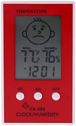 UXZDX CUJUX Преносим Цифров Термометър, Влагомер Часовници Температура Влажност Тестер метеорологичната станция
