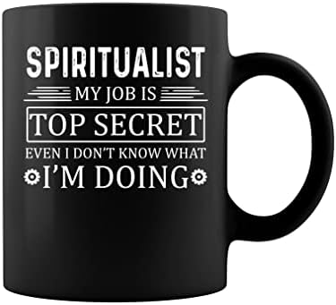 Чаша Spiritualist My Job Top Secret с Принтом Върху двете Страни