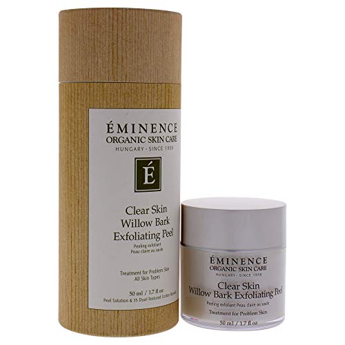 Ексфолиращ Пилинг Eminence Органични продукти За грижа за кожата от Ивовой кора Clear Skin, 1,7 Грама, многоцветен