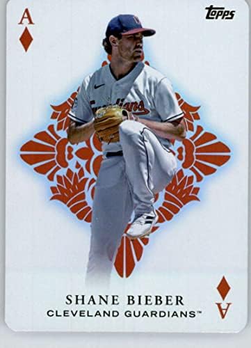 2023 Печели Всички аса AA-15 Бейзболна картичка Шейна Бийбър Кливланд Гардиън