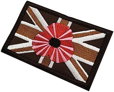 ewkft Тактически Голям Британски Юниън Джак Бродирана Нашивка Флаг на Англия Емблемата на Морала на Великобритания за Палто Оборудване, Шапка, Шапка, Раница Туристич