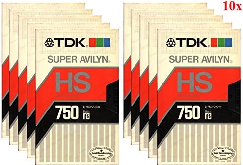 Видеокассета TDK L-750HS Beta Super Avilyn High Standard Лента (10 бр)