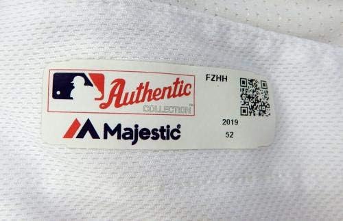 2019 Oakland A ' s Athletics Марк Йенсен 59 Освобождава Бяла Фланелка 150 PS P 4 - Използваните тениски MLB