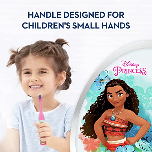 Детска четка за зъби Oral-B Battery с образа на герои на дисни принцеси, Мека четина, за деца 3+