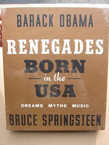 Книгата на Брус Спрингстийн с автограф на Барак Обама Renegades Deluxe Подписано издание Запечатани