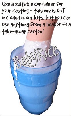 Комплект за детска леене BabyRice / Рамка от бор с размери 14,5x8,5 инча / Бяла планина, на 4 дупки / Бяла основа /