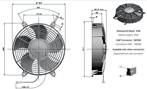 GC Охлаждащ 90050564-11 Върховният Електрически Охлаждащ Вентилатор-Тласкач