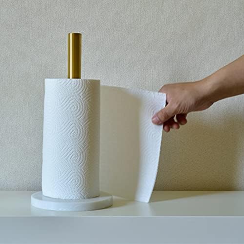Мрамор титуляр за хартиени кърпи QFFL, Кухненски Поставка за ролки, хартиени кърпи за ръце, Устойчиви на корозия, Издръжливи, за ролята на стандартен или големи по раз
