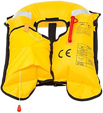 Спасителна жилетка за възрастни Завършил със Сигурност Свистком - Ръчно Версия на надуваемите Спасителни Жилетки, Спасителни
