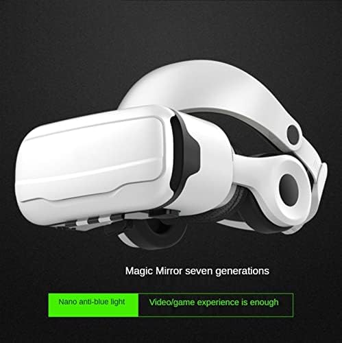 NUOPAIPLUS VR Слушалки, 3D Слушалки Каска Контролер Смартфон Слот Истинските Очила VR Очила за Виртуална Реалност за филми на IMAX и игри с дистанционно управление (Цвят: D)