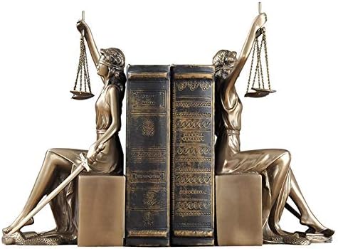 ESGT 1 Двойка от Богинята на Правосъдието Bookend Украса за Богинята на Правосъдието bookshelf Изделия От Смола Декорация на Дома