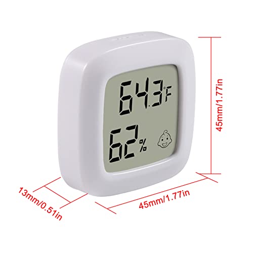 AOICRIE 4 опаковки Цифрова Мини-Влагомер-Термометър за стая, LCD монитор, Сензор за Влажност на въздуха с Измерителями Температура