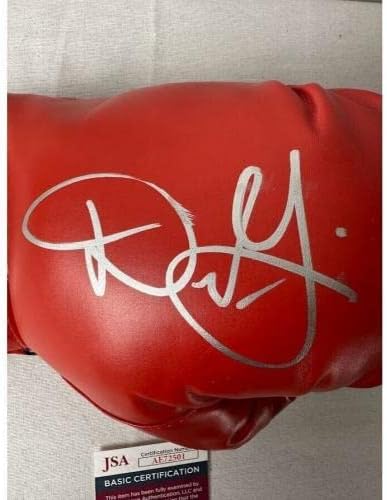 Червената ръкавица, светът бокс Евърласт с автограф от Дани Гарсия JSA AE72501 - Ръкавици MLB с автограф