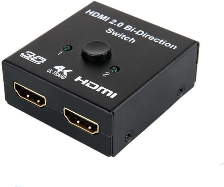 HDMI Splitter, Опаковка HDMI Switch Сплитер 2 в 1 От 4K 3D DTS HD 1080p Поддръжка на PS4/Xbox One/ Fire TV/ Apple TV,