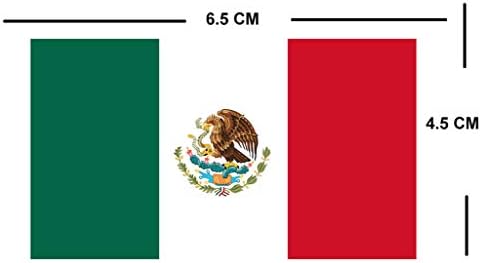 TENNER.LONDON Комплект от 5 Мексикански Знамена със сито Печат, Тъканно Апликация, Машинно Пране, Трансфер на Южна Америка,