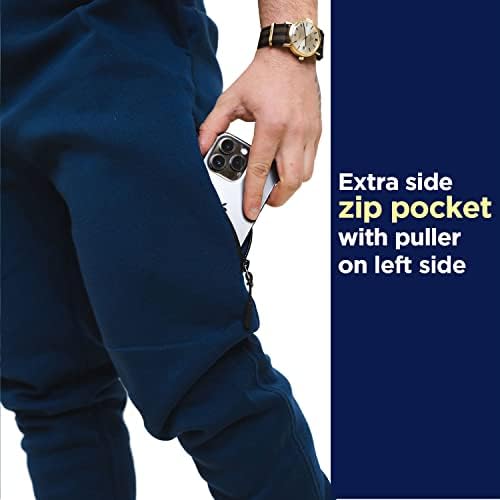 Q-Active Мъжки флисовые зауженные джоггеры за бягане - Удобни и стилни спортни панталони за ежедневието с