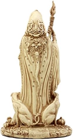 Эброс Подарък Языческое Божество, Статуя на Гръцката Богиня Хеката Магия, Чародейство и Магия Хеката с Кучета