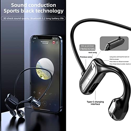 Спортни слушалки с отворени уши Urban Нирвана Premium с костна проводимост - Устойчиви на пот слушалки за тренировки