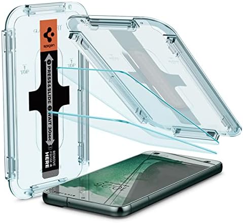 Защитно фолио за екран от закалено стъкло Spigen [Glas.tR EZ Fit], предназначени за Galaxy S22 Plus [Подходящ за използване в джоба] - 2 опаковки