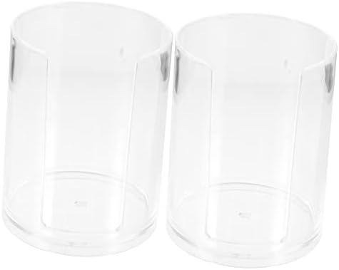 CLISPEED 2 елемента Рафтове За Съхранение на Чаши Прозрачна Кутия с Акрилни Хартиена Чаша