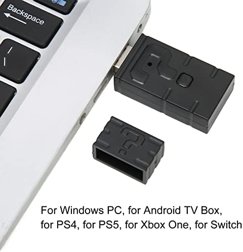 Конвертор дръжки Bluetooth, Удобен Щепсела и да Играе с ниско закъснение Черен Адаптер Безжичен Bluetooth контролер за Android TV Box за PS5 за Xbox One