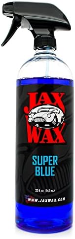 Jax Wax Super Solvent Blue - Средство за промяна гуми на базата на търговски разтворител за гума, пластмаса и винил, което отрежда на гуми блясък за колела с мокри покритие – 32 г