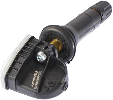 Schrader 33500B EZ-Sensor с един артикулом (314,9 Mhz, 315 Mhz и 433 Mhz), с възможност за Програмиране на сензора за контрол на налягането в гумите с фиксиран ъгъл на наклона на автомобила